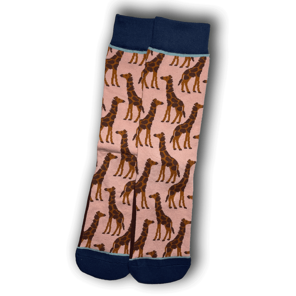 Pink Giraffe Socks
