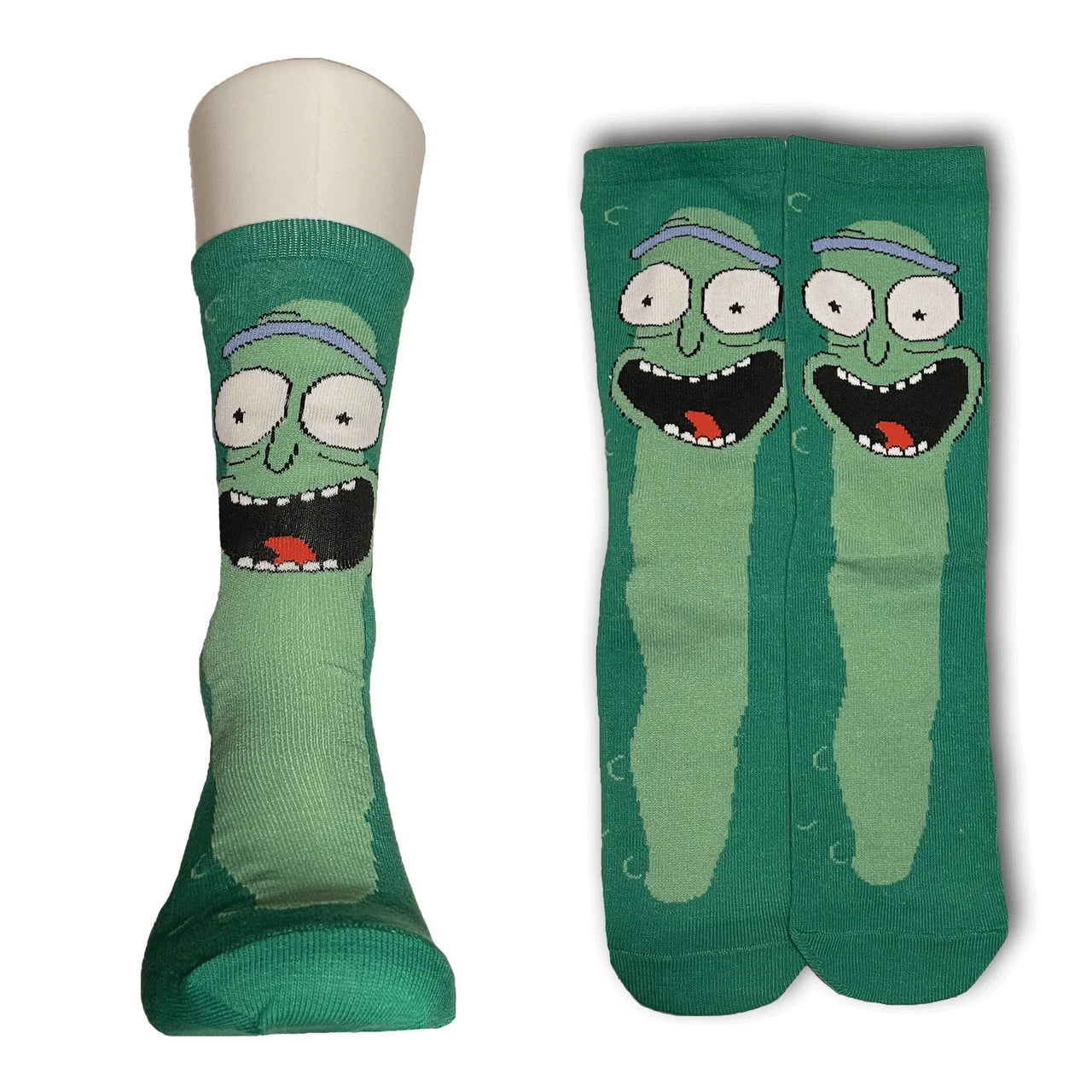 Green Pickled Rick Socks