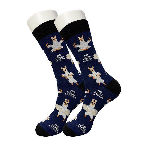 Blue Llama Socks