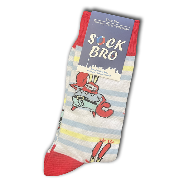 White Mr. Krabs Socks