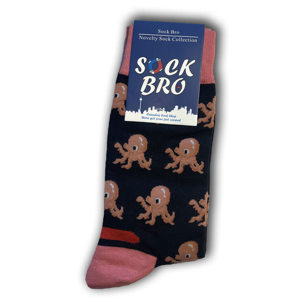 Pink Octopus Socks