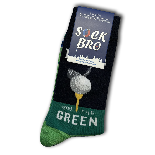 Green on the Green Golf Socks