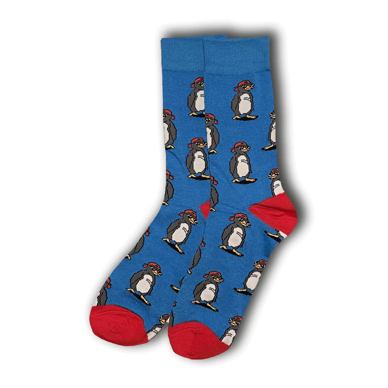 Cool Blue Penguin Socks