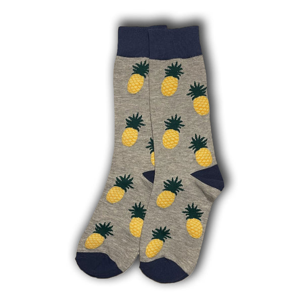 Grey Pineapple Socks
