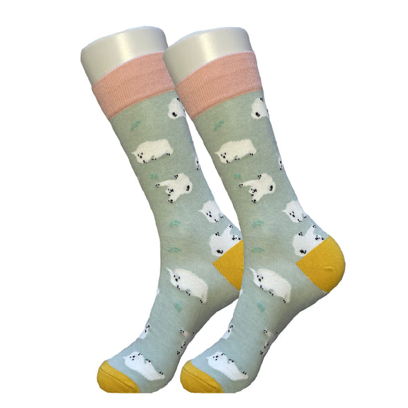 Grey Polar Bear Socks