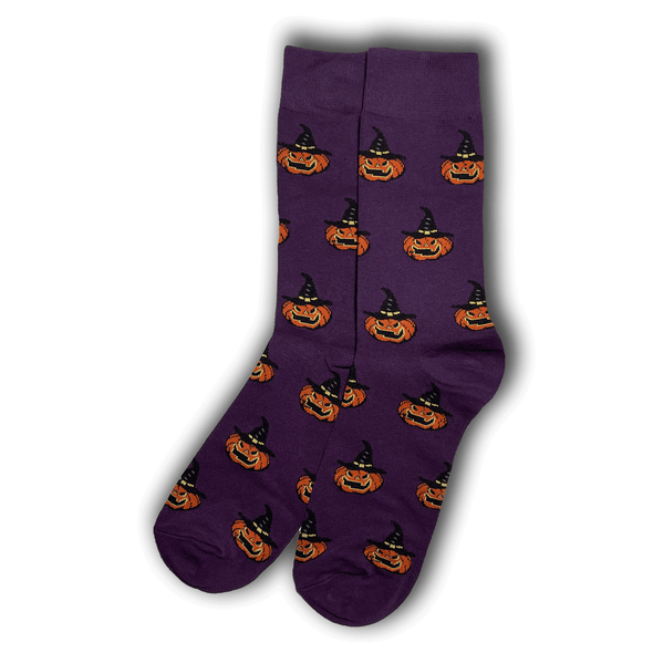 Purple Pumpkin Socks