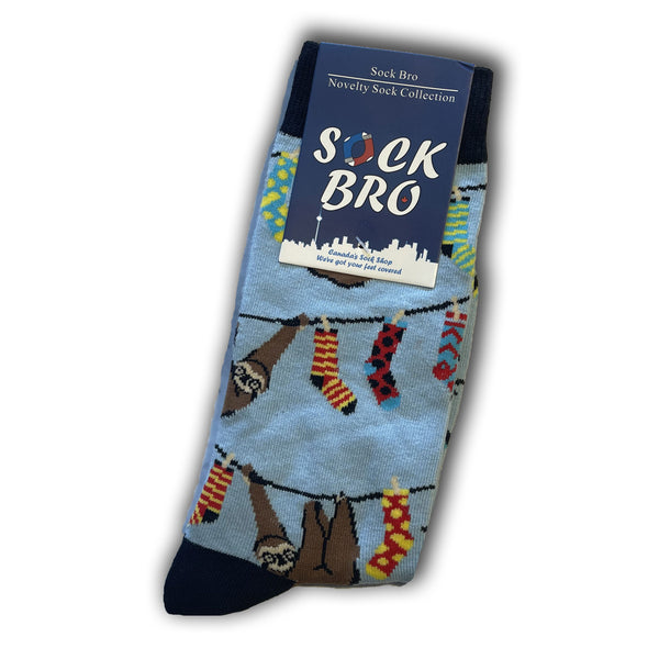 Blue Novelty Sock Sloth Socks