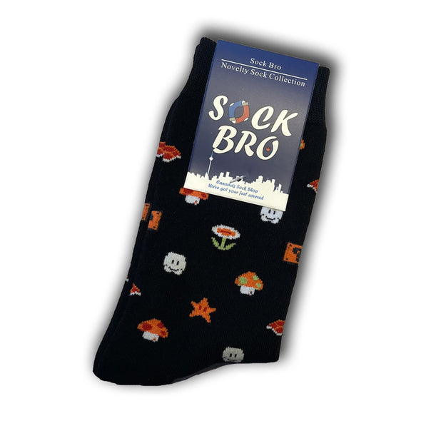 Black Super Mario Socks