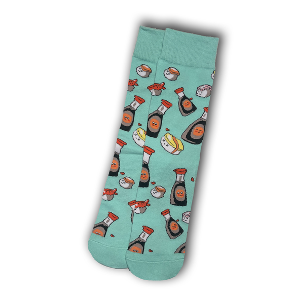 Teal Sushi Socks