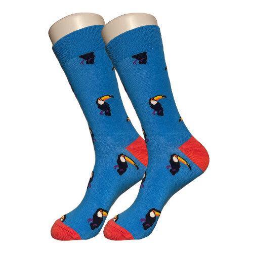 Blue Toucan Socks.