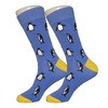Blue and Yellow Penguin Socks - Sock Bro 