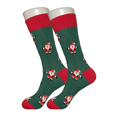 Green Santa Socks