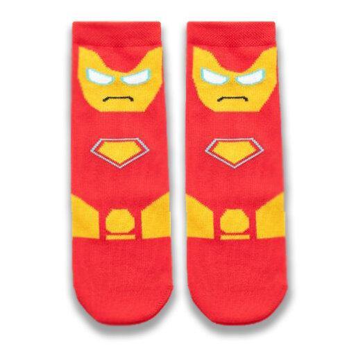 Red Ironman Kids Socks - Sock Bro 