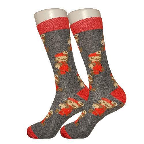 Grey Mario Socks - Sock Bro 