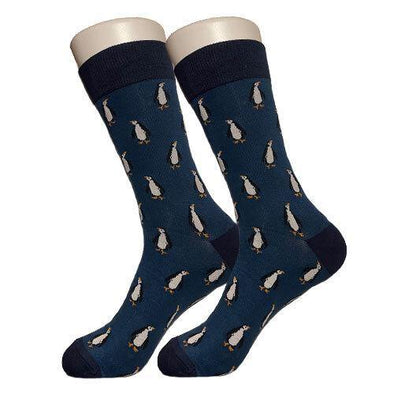 Blue Penguin Socks.