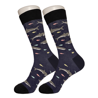 Purple Shark Socks - Sock Bro 