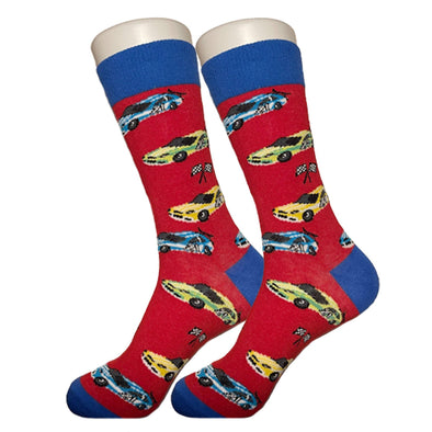 Red Racecar Socks - Sock Bro 