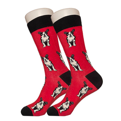 Red French Bulldog Socks - Sock Bro 
