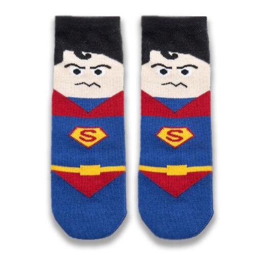 Blue Superman Kids Socks - Sock Bro 