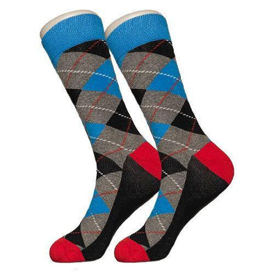 Blue Checkered Socks - Sock Bro 