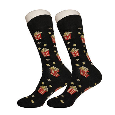 Black Popcorn Socks - Sock Bro 