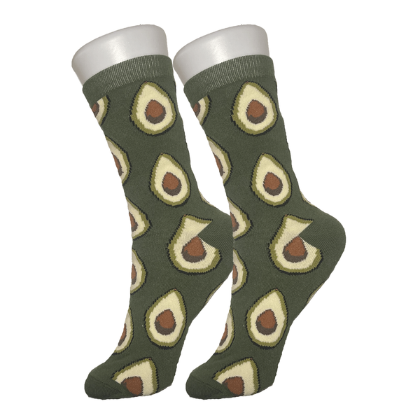 Green Women's Avocado Socks - Sock Bro 
