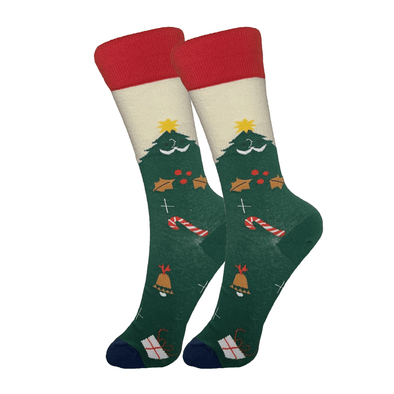 Green Christmas Tree Socks