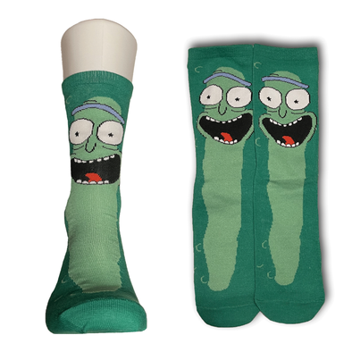 Green Pickled Rick Socks - Sock Bro 