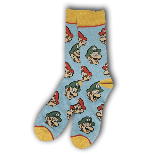 Blue Mario Socks