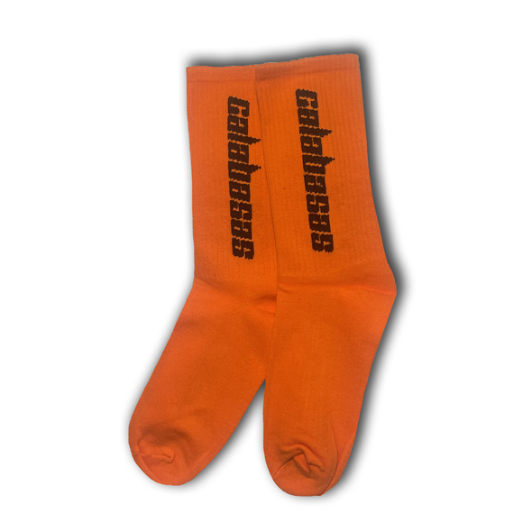 Orange Calabasas Socks