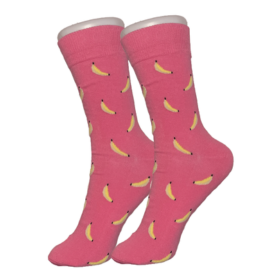 Pink Single Banana Socks - Sock Bro 