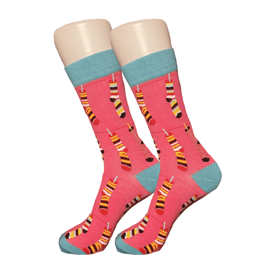 Pink Crazy Sock Socks