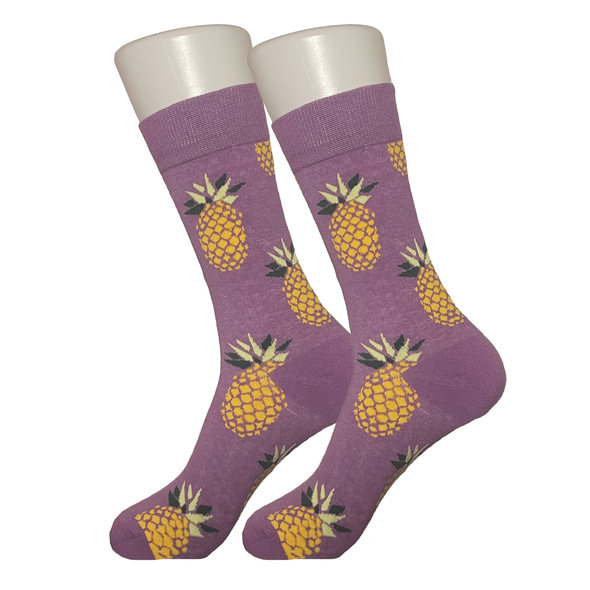 Purple Pineapple Socks