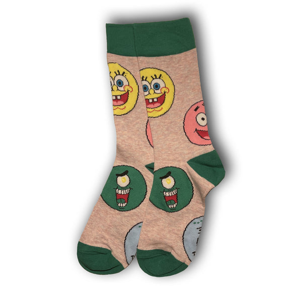 Grey Spongebob Socks