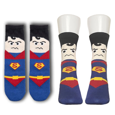 Blue Superhero Socks