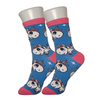 Blue Cartoon Unicorn Socks - Sock Bro 