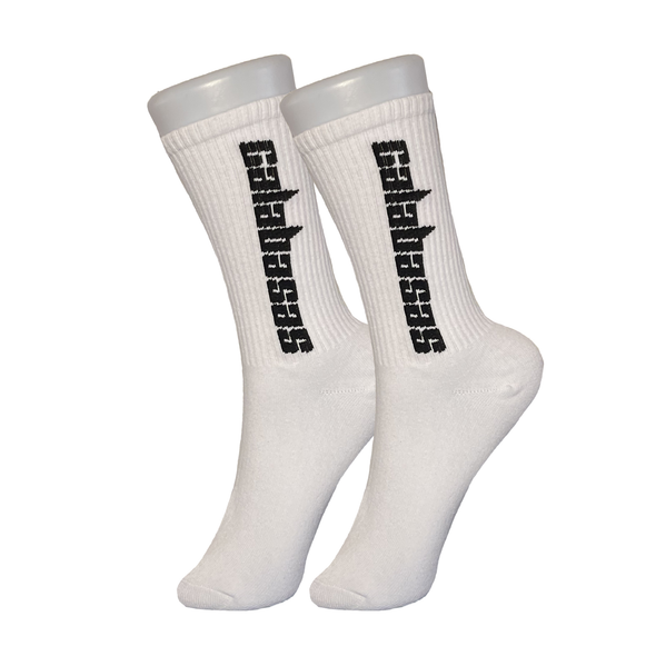 White Calabasas Socks